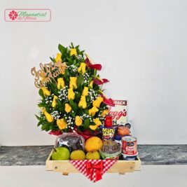 Desayuno floral - pirámide